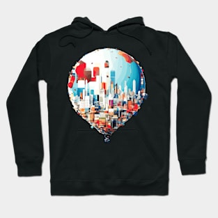 Air Ballon Discovery Travel Landscape Beauty Skyline Hoodie